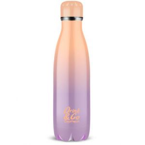 Bidon Coolpack ze stali nierdzewnej, Ombre Fioletowy/Pomarańczowy, 500ml